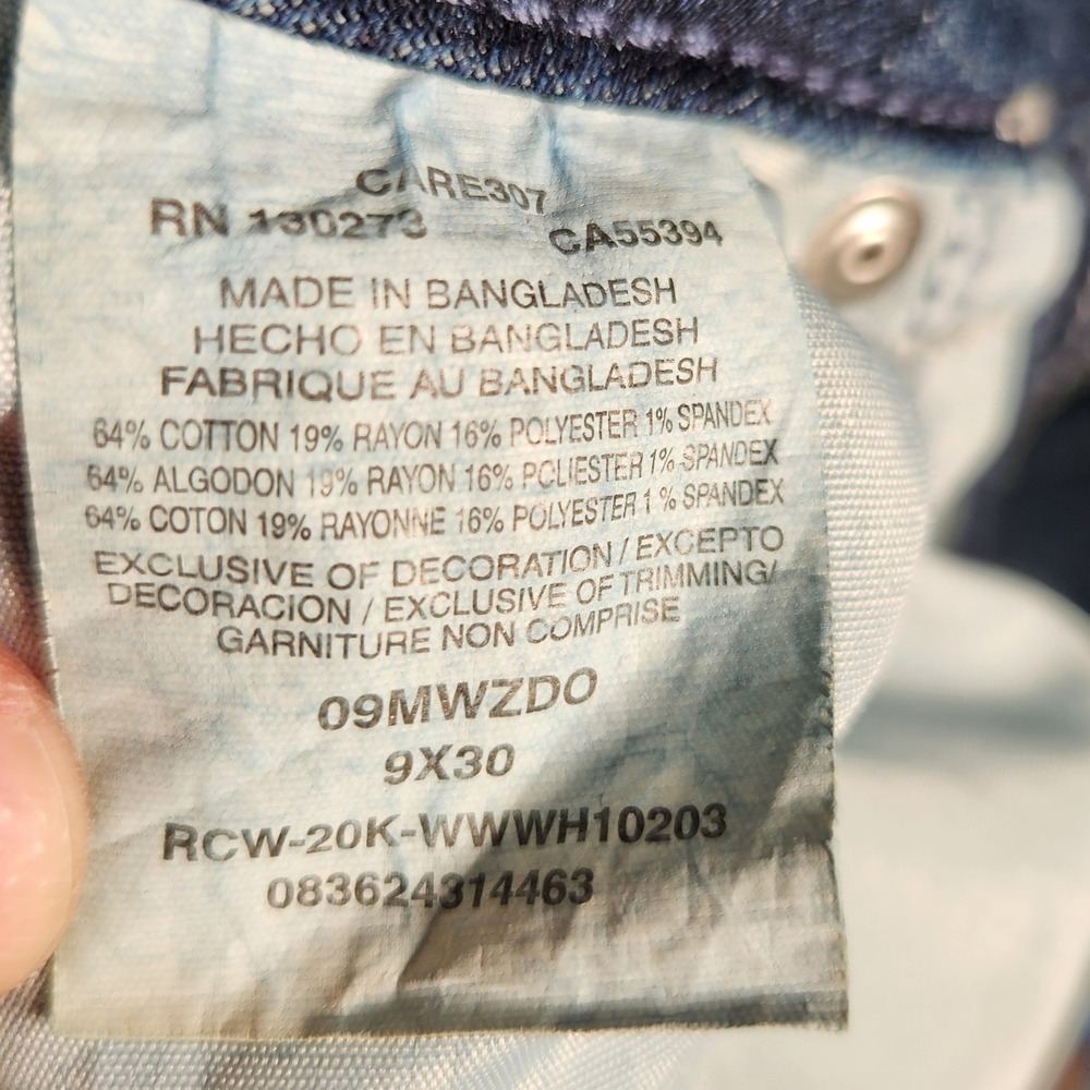 Wrangler Bootcut Jeans Womens 9x30 Blue Excellent Stretch Denim Mid Rise - Picture 8 of 13